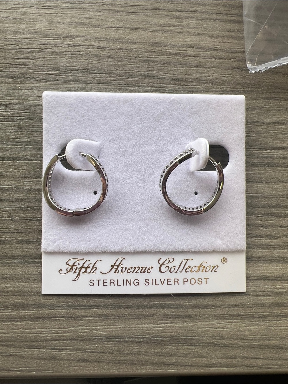 Fifth Avenue Collection Silver Hoop Earrings - Silver